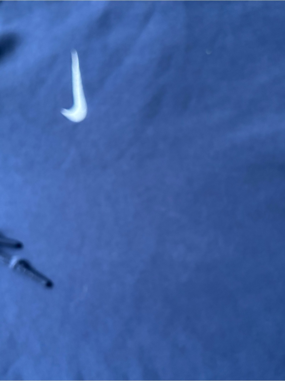 Nike Blue Pullover Hoodie with Swoosh - Picture 4 of 5